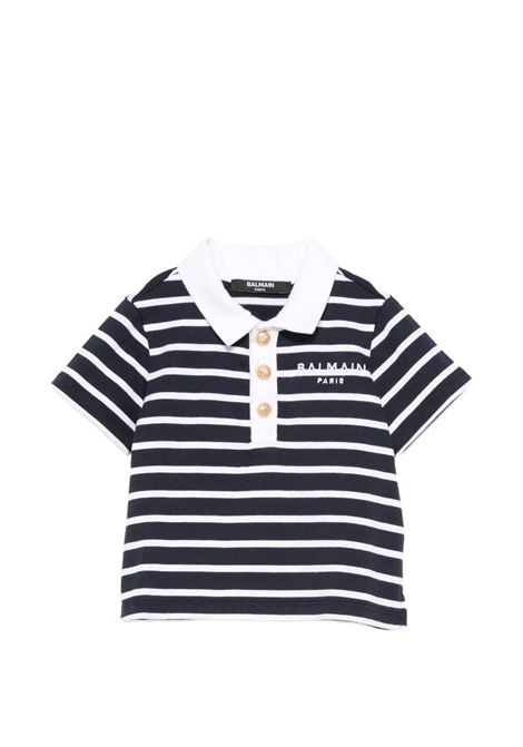 Polo con logo BALMAIN KIDS | BY8521 Z3657617BC